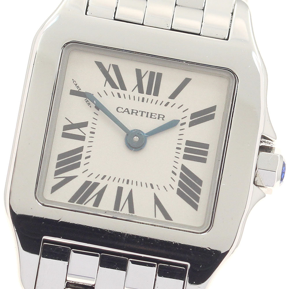 CARTIER Santos de Moiselle SM W25064Z5 Beige Dial Quartz Ladies Watch_952314