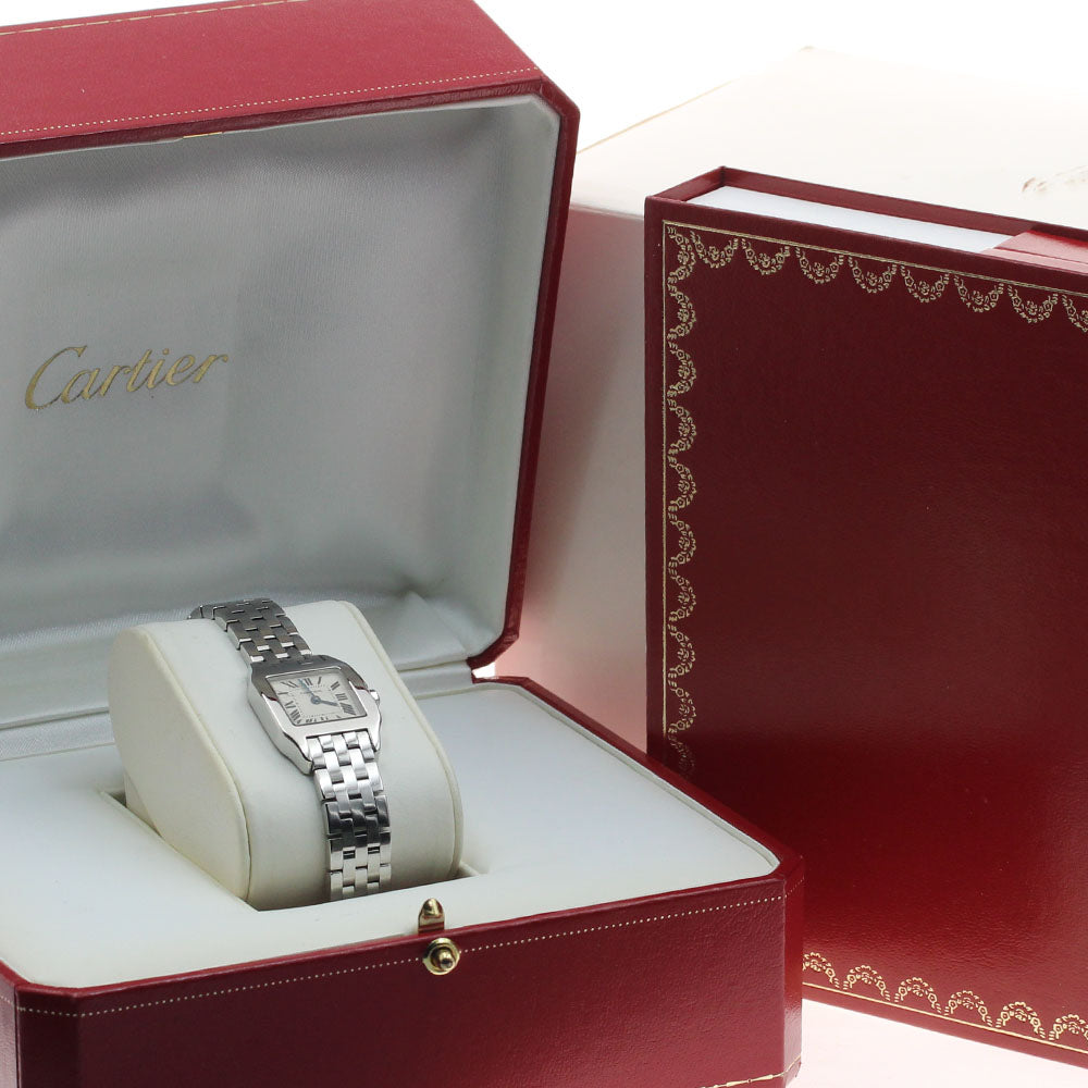 CARTIER Santos de Moiselle SM W25064Z5 Beige Dial Quartz Ladies Watch_952314