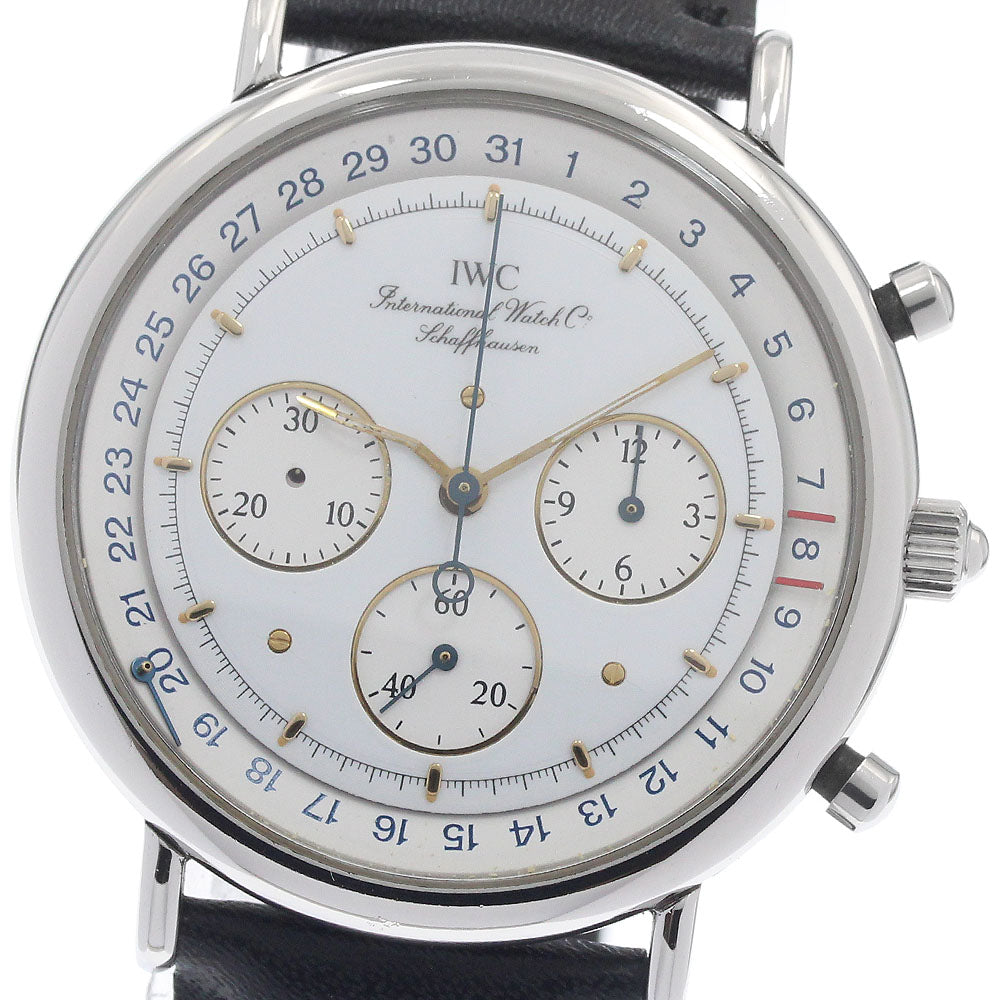 IWC SCHAFFHAUSEN Portofino IW3731 Chronograph white Dial Quartz Men's Watch_952317