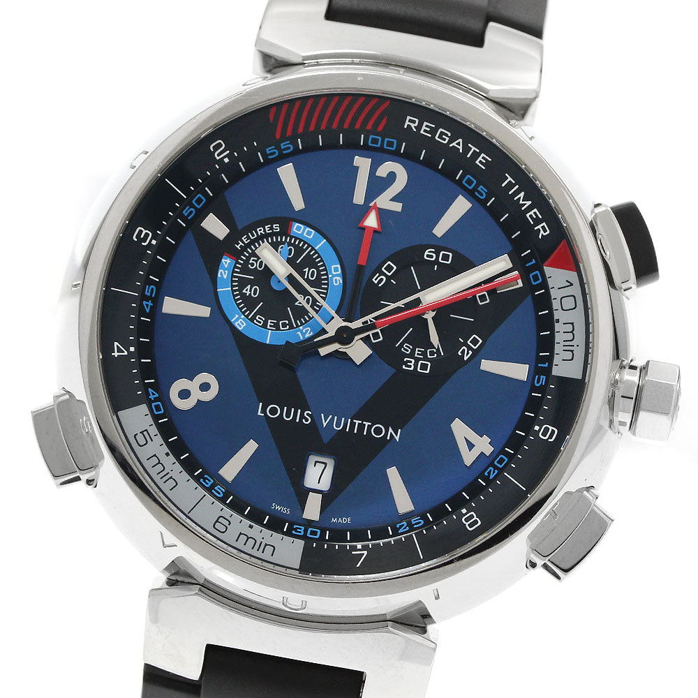 LOUIS VUITTON Tambour Regatta Q102D Chronograph alarm Quartz Men's Watch_952320