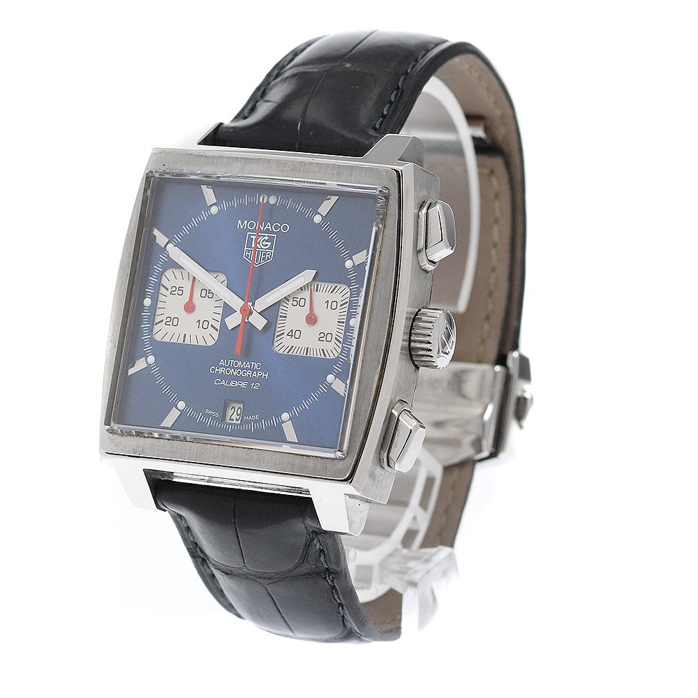 TAG HEUER Monaco CAW2111-0 Chronograph Date blue Dial Automatic Men's Watch_952345