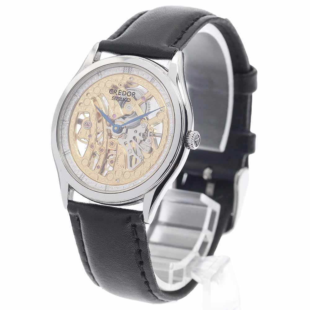 SEIKO CREDOR SIGNO 6899-00C0 Skeleton Hand Winding Men's Watch_952351