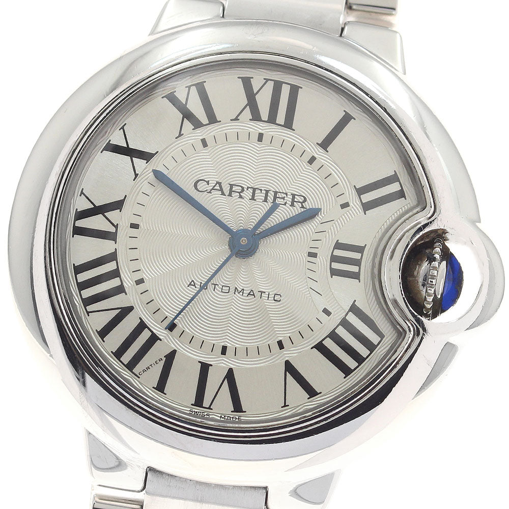 CARTIER Baron Blue MM W6920071 Silver Dial Automatic Boy's Watch_952356