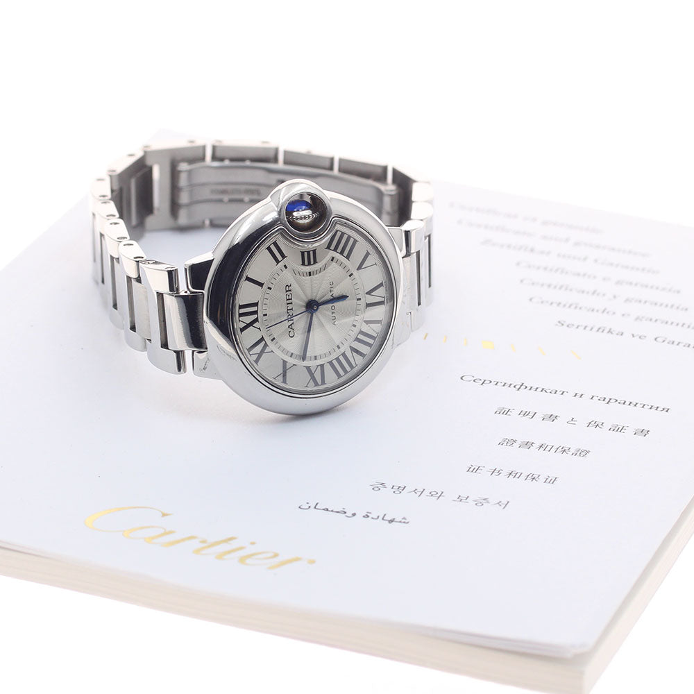CARTIER Baron Blue MM W6920071 Silver Dial Automatic Boy's Watch_952356