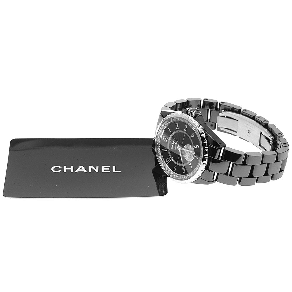 CHANEL J12 Black ceramic H3840 diamond black Dial Automatic Boy's Watch_952364