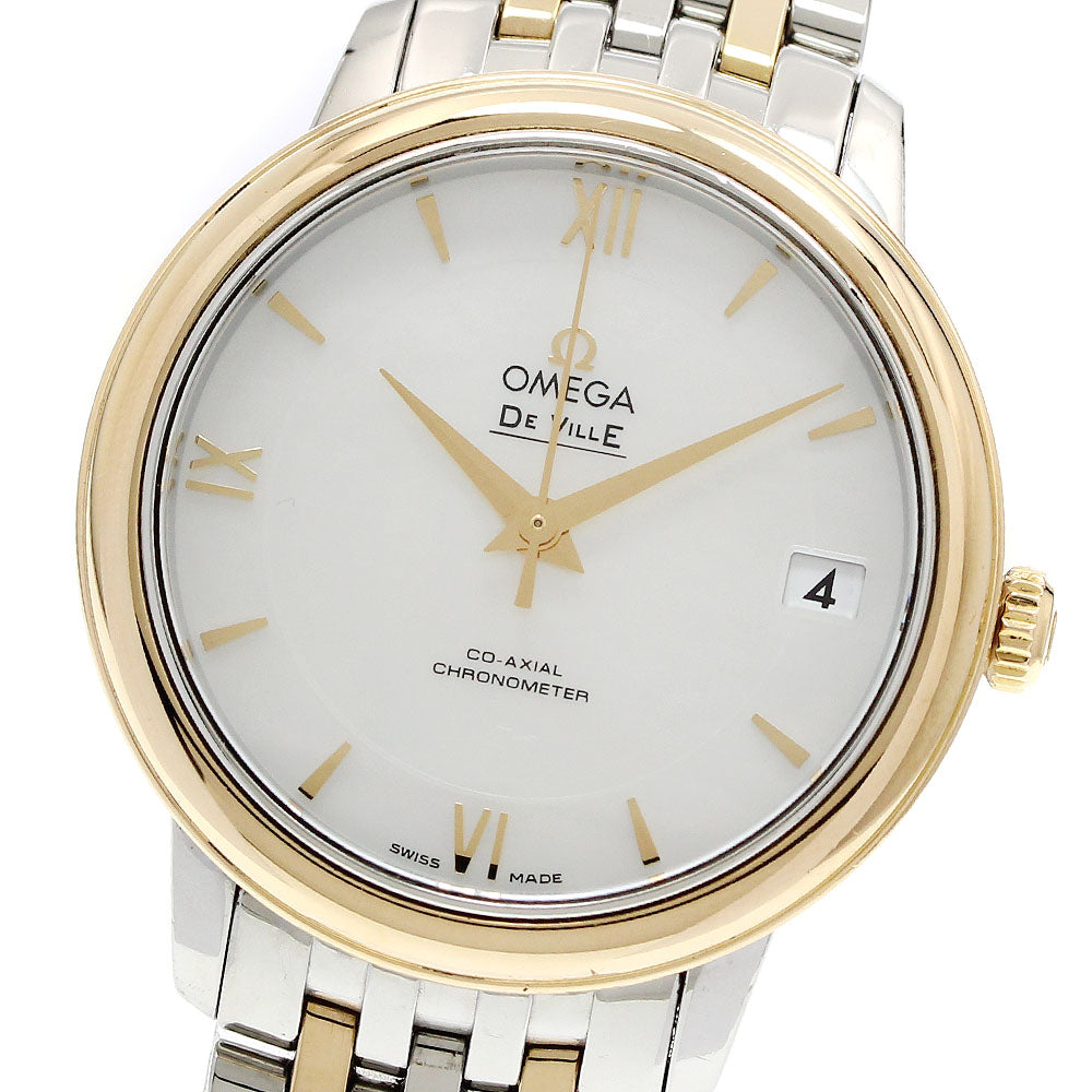OMEGA De Ville Prestige Date White shell Dial Automatic Boy's Watch_952371