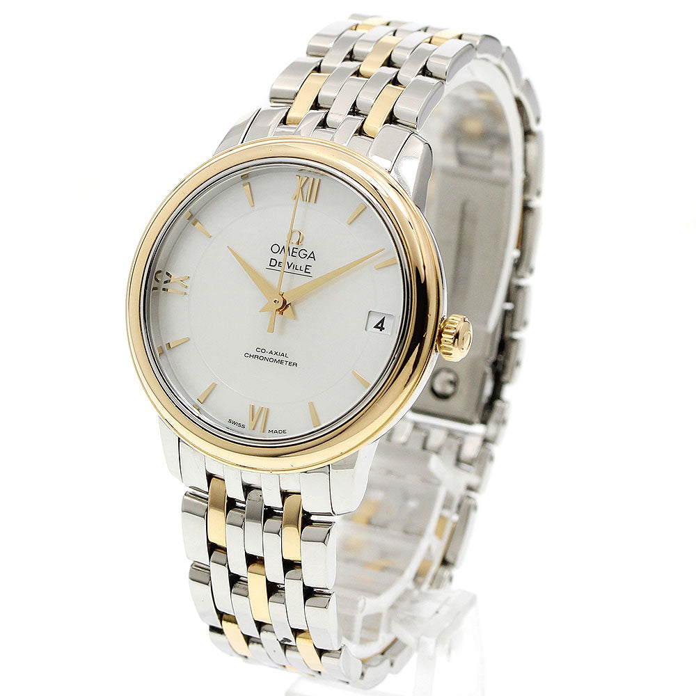 OMEGA De Ville Prestige Date White shell Dial Automatic Boy's Watch_952371