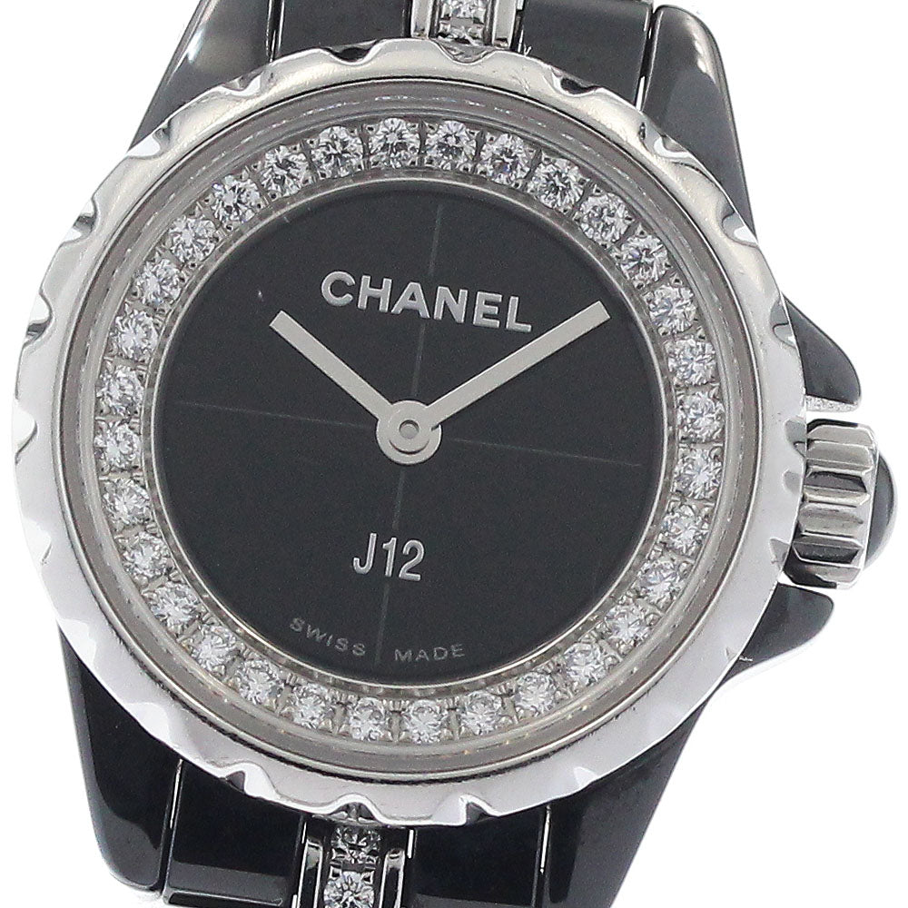 CHANEL J12 XS H5236 Diamond black Dial Quartz Ladies Watch_952374