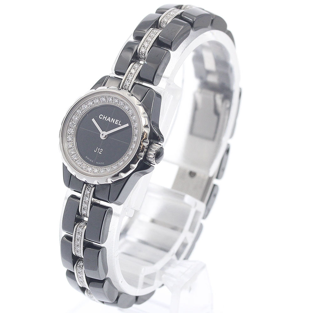 CHANEL J12 XS H5236 Diamond black Dial Quartz Ladies Watch_952374