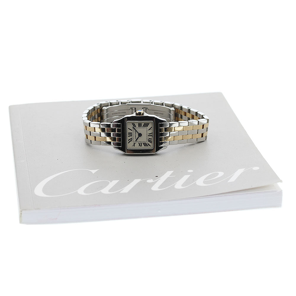 CARTIER Santos de Moiselle SM W25066Z6 beige Dial Quartz Ladies Watch_952380