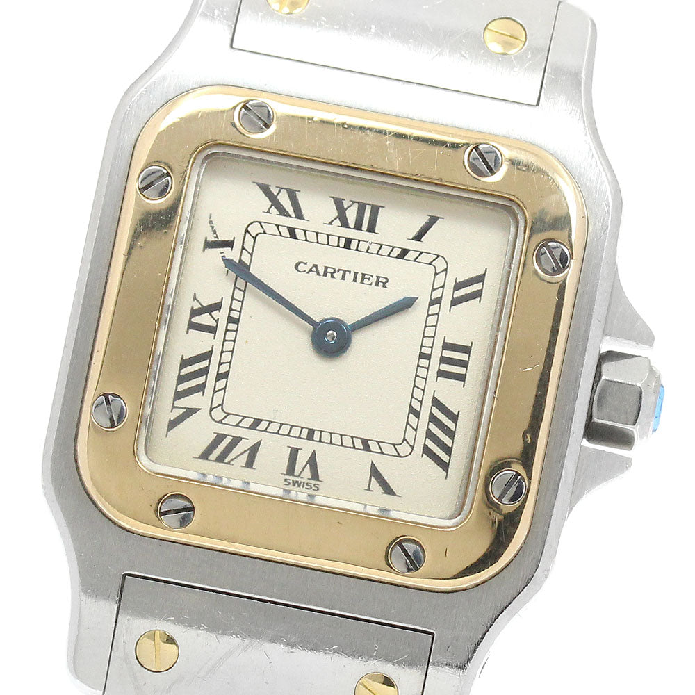 CARTIER Santos Galbee SM W20012C4 Beige Dial Quartz Ladies Watch_952393
