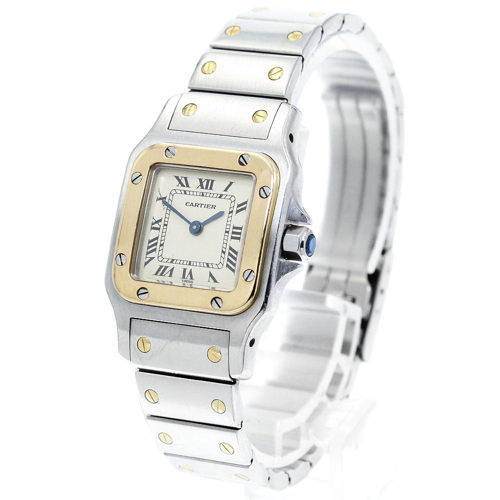 CARTIER Santos Galbee SM W20012C4 Beige Dial Quartz Ladies Watch_952393