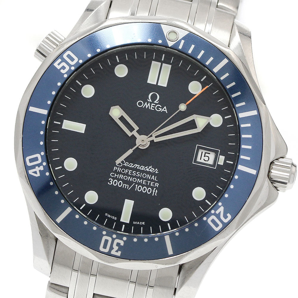 OMEGA Seamaster300 2531.80 Date Navy Dial Automatic Men's Watch_952422