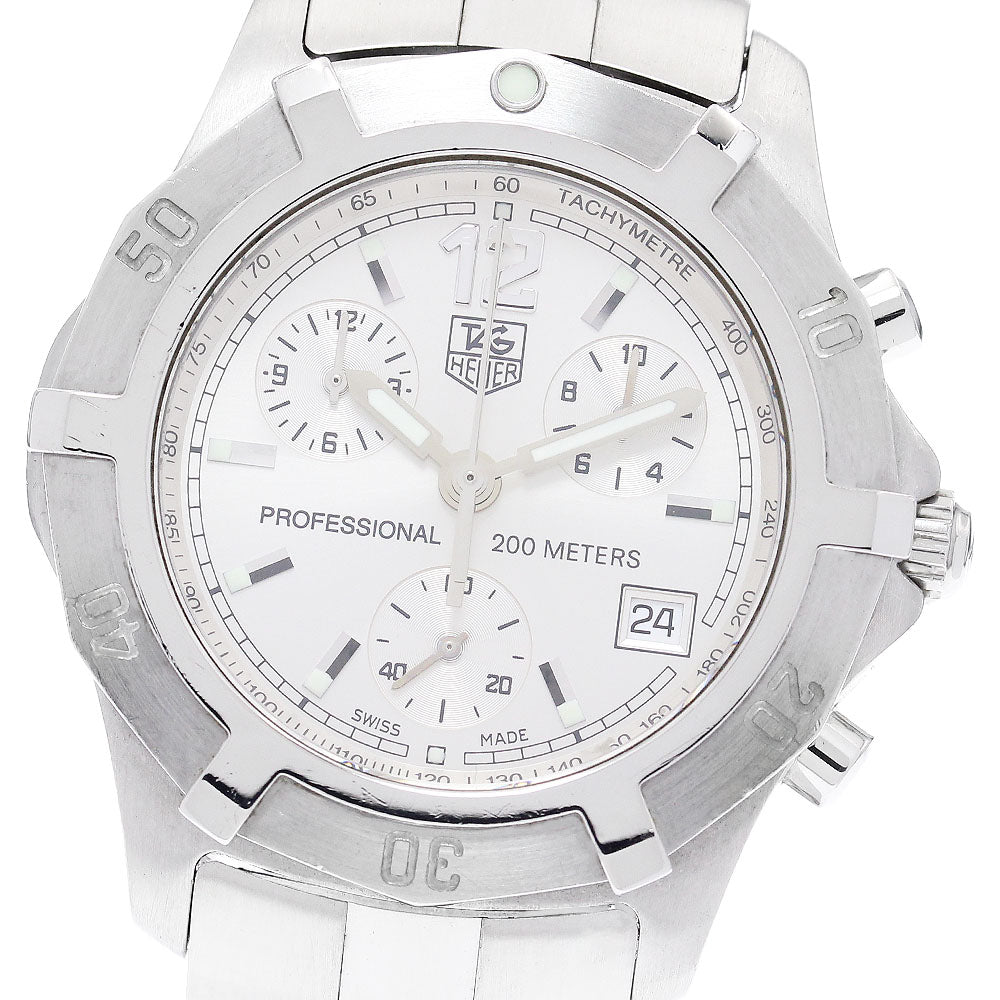 TAG HEUER Exclusive CN1111 Date Chronograph Silver Dial Quartz Men's_952459