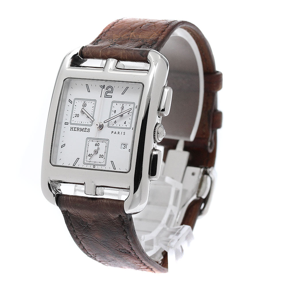 HERMES Cape Cod CC1.910 Chronograph white Dial Quartz Men's Watch_952468