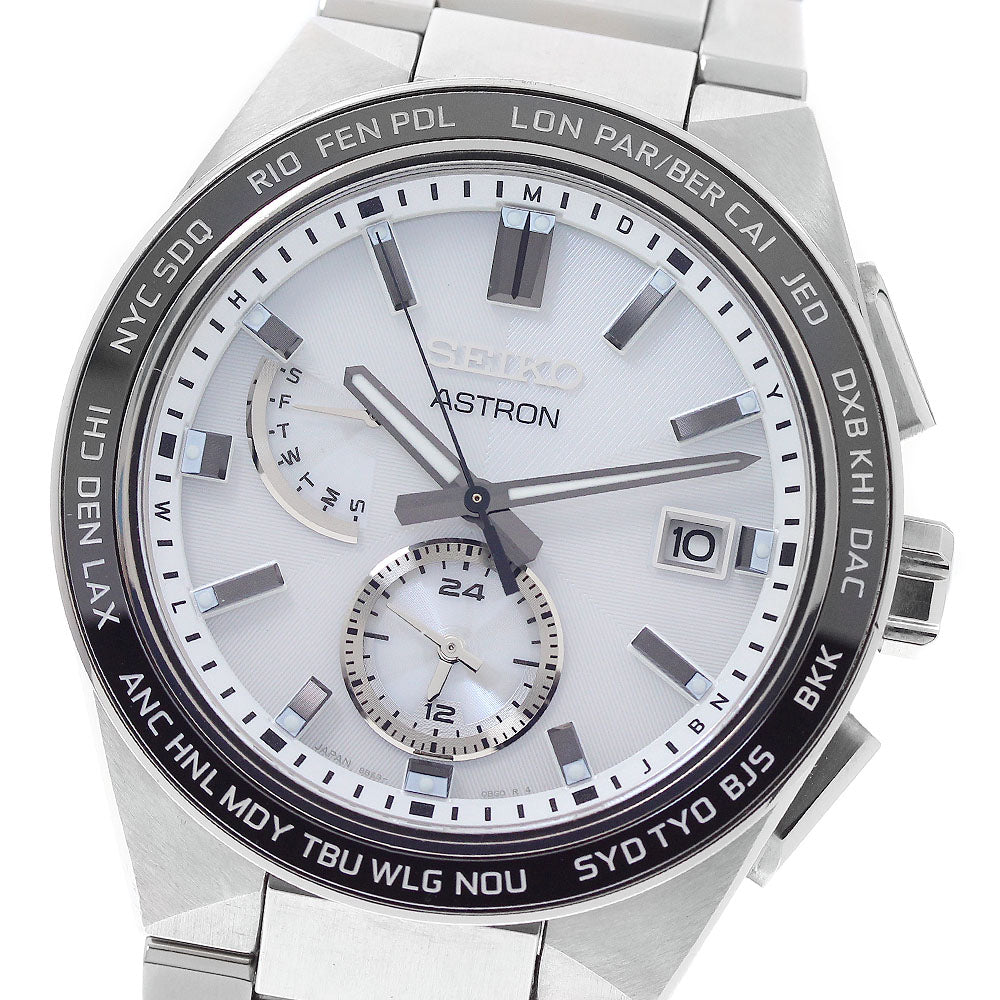 SEIKO Astron Nexter SBXY049/8B63-0BD0 Day date Solar Powered Radio Men's _952469