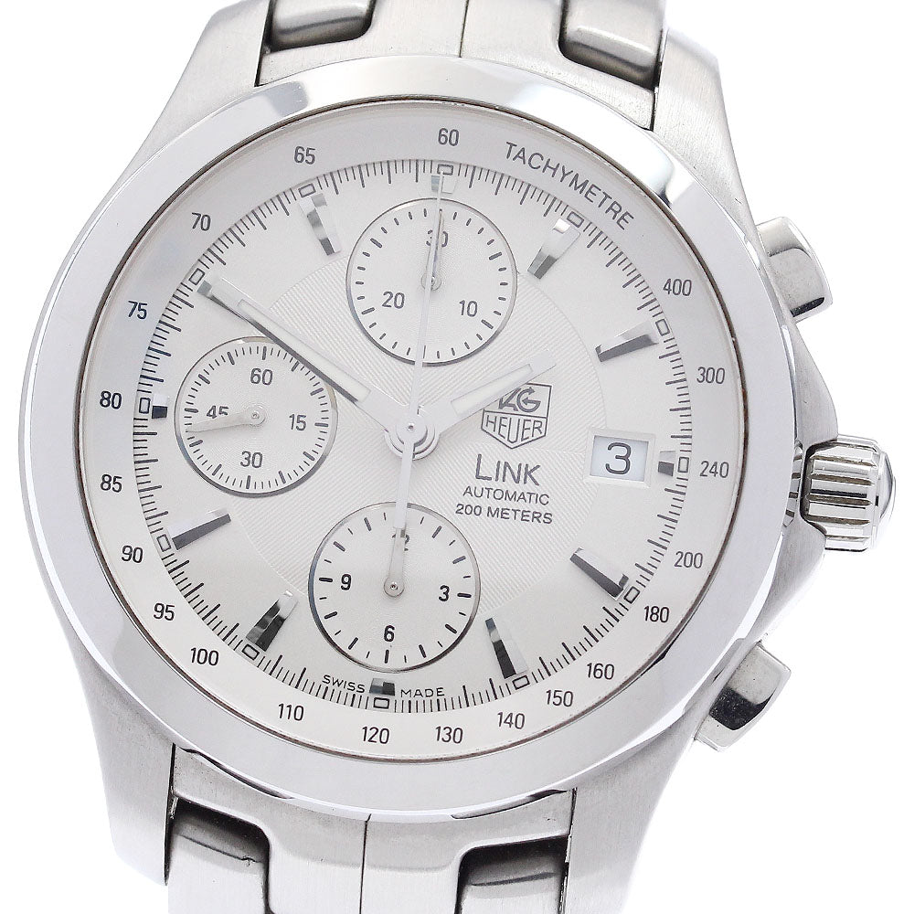 TAG HEUER Link CJF2111 Chronograph Silver Dial Automatic Men's Watch_952481