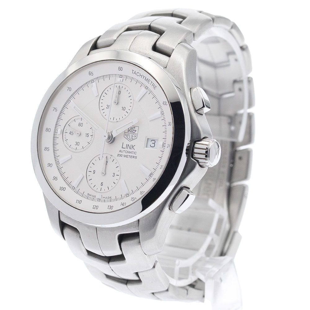 TAG HEUER Link CJF2111 Chronograph Silver Dial Automatic Men's Watch_952481