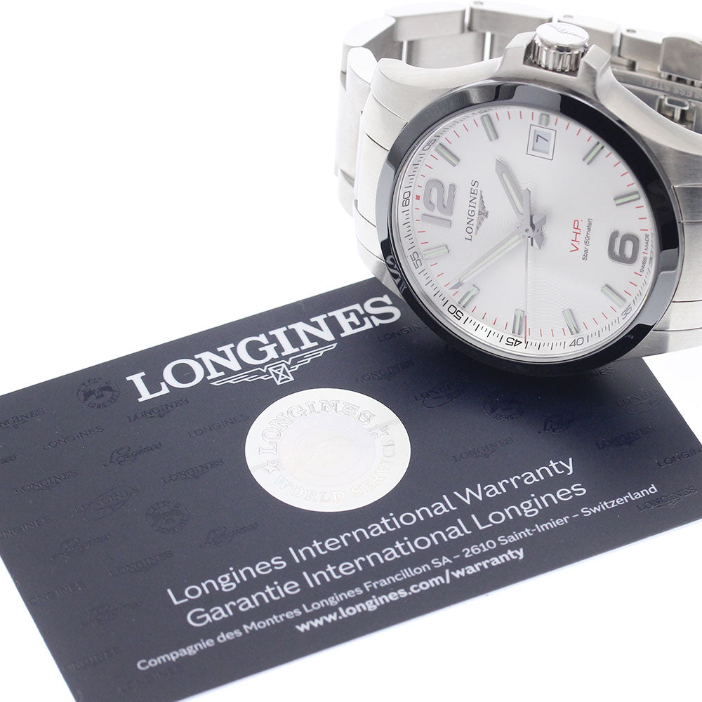 LONGINES Conquest VHP L3.719.4 Date Silver Dial Quartz Men's Watch_952482