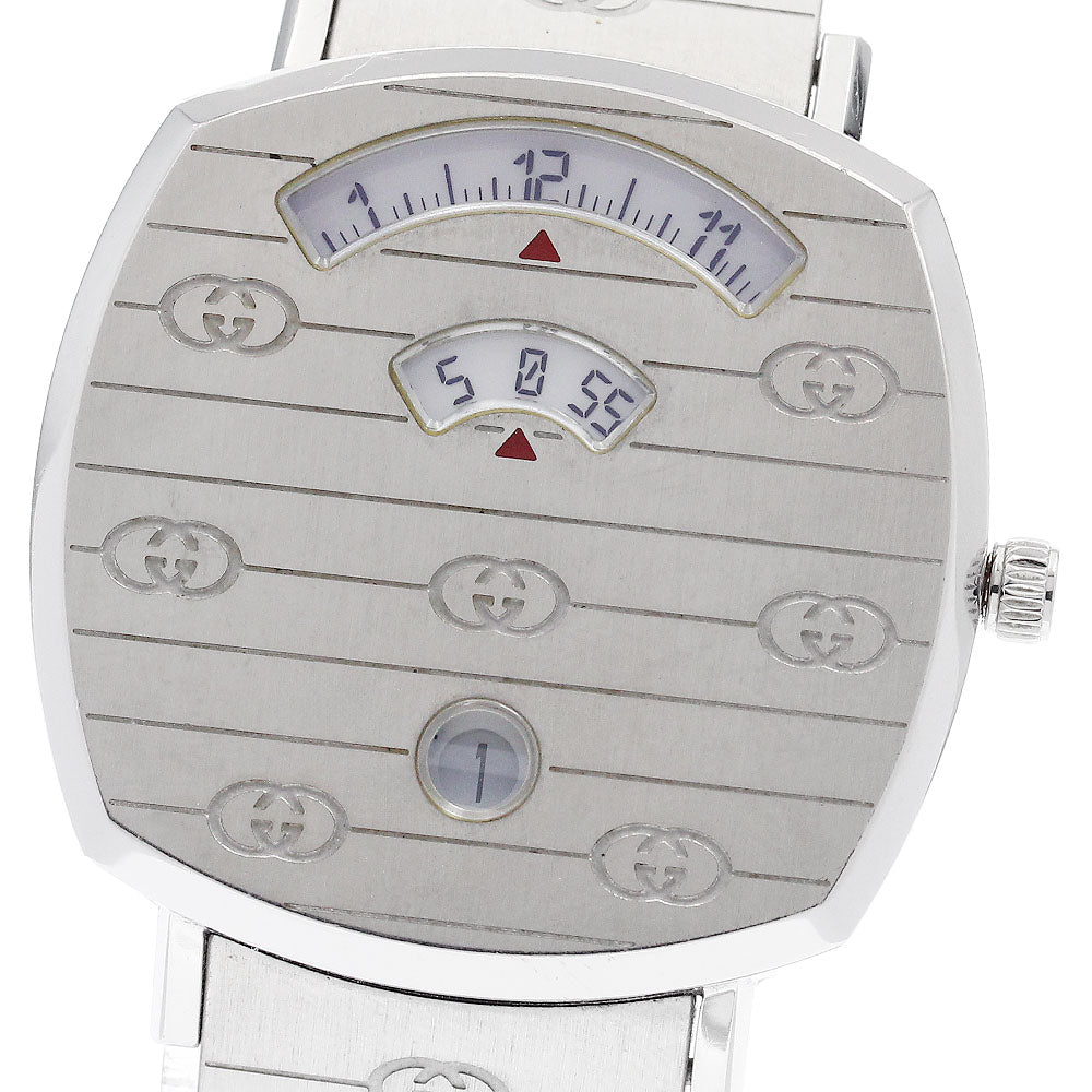 GUCCI Grip watch 157.4/YA157401 Date white Dial Quartz Boy's Watch_952488