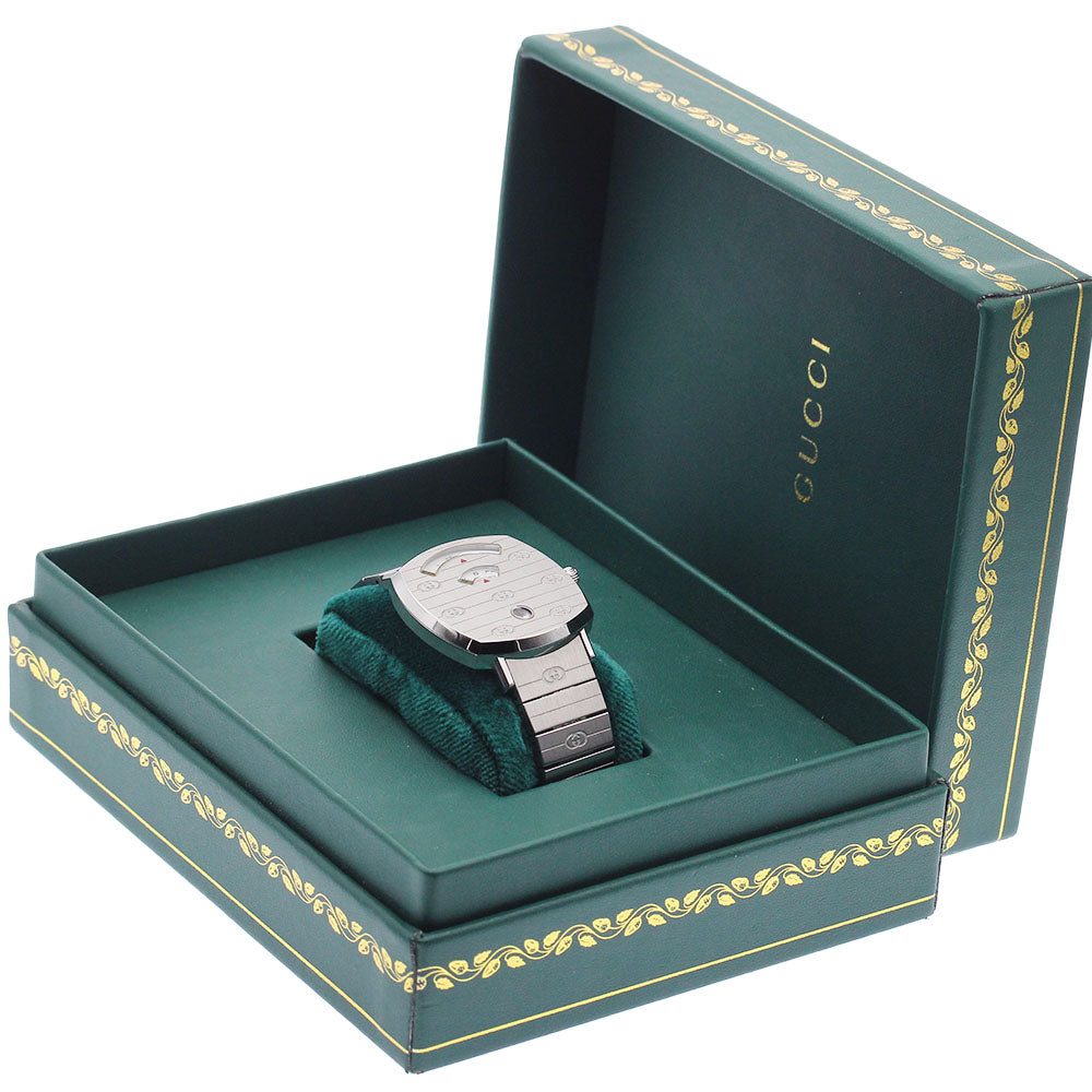 GUCCI Grip watch 157.4/YA157401 Date white Dial Quartz Boy's Watch_952488