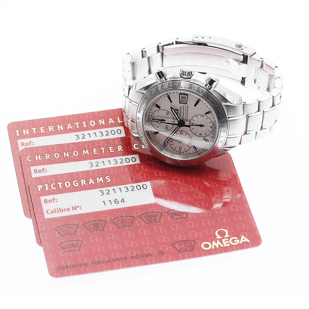 OMEGA Speedmaster 3211.32 Date Japan only Silver Dial Automatic Men's_952521