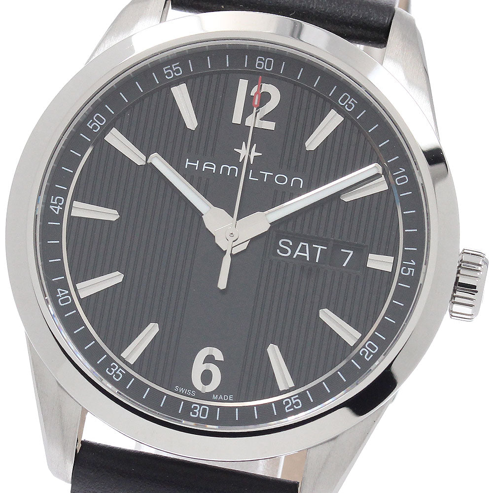 HAMILTON Broadway H433110 Day date Black Dial Quartz Men's Watch_952591