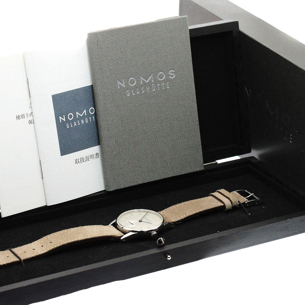 NOMOS Orion 33 Blue Hand OR1AG3GW233 Silver Dial Hand Winding Men's Watch_952609