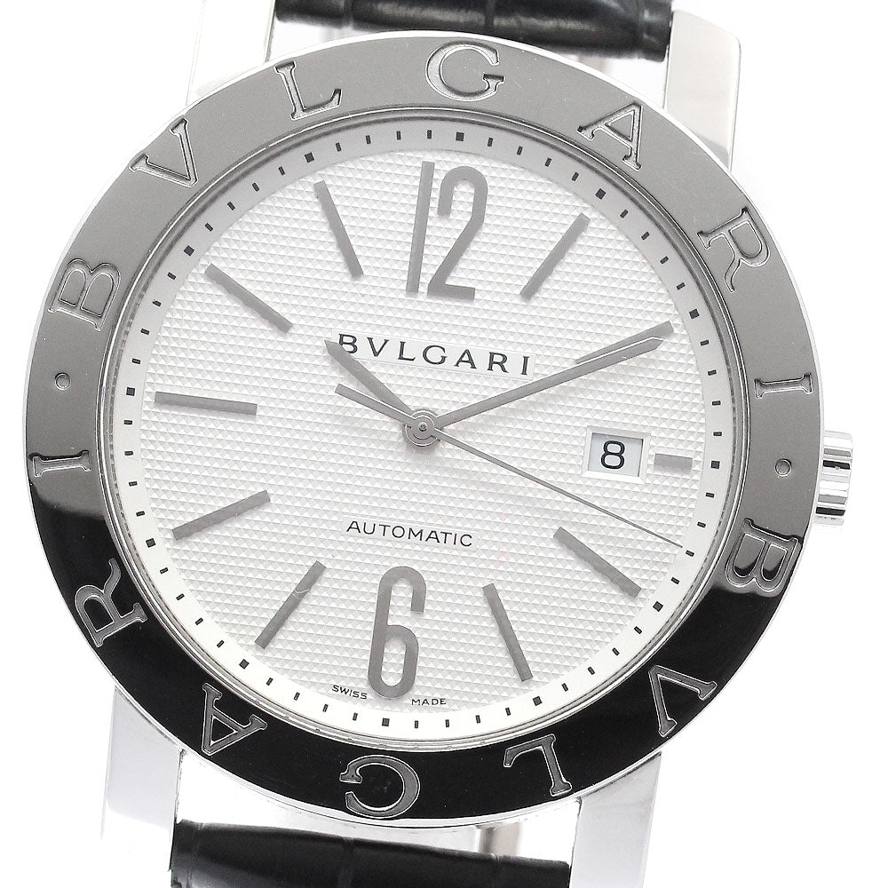 BVLGARI BVLGARIBVLGARI BB42SL AUTO Date Silver Dial Automatic Men's Watch_952628