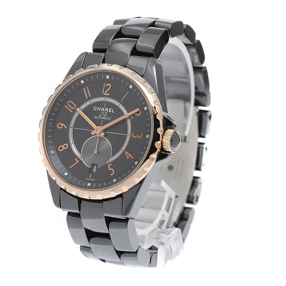 CHANEL J12 black ceramic H3838 K18PGBezel black Dial Automatic Boy's _952629