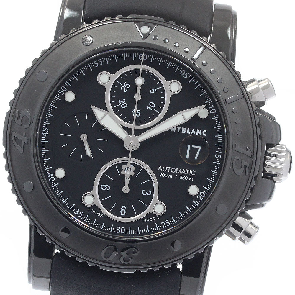 MONTBLANC Sports 7182 Date black Dial Automatic Men's Watch_952637