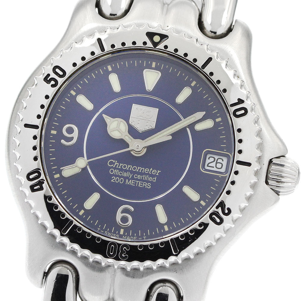 TAG HEUER S/el WG5214-P0 Date chronometer Navy Dial Quartz Boy's Watch_952655