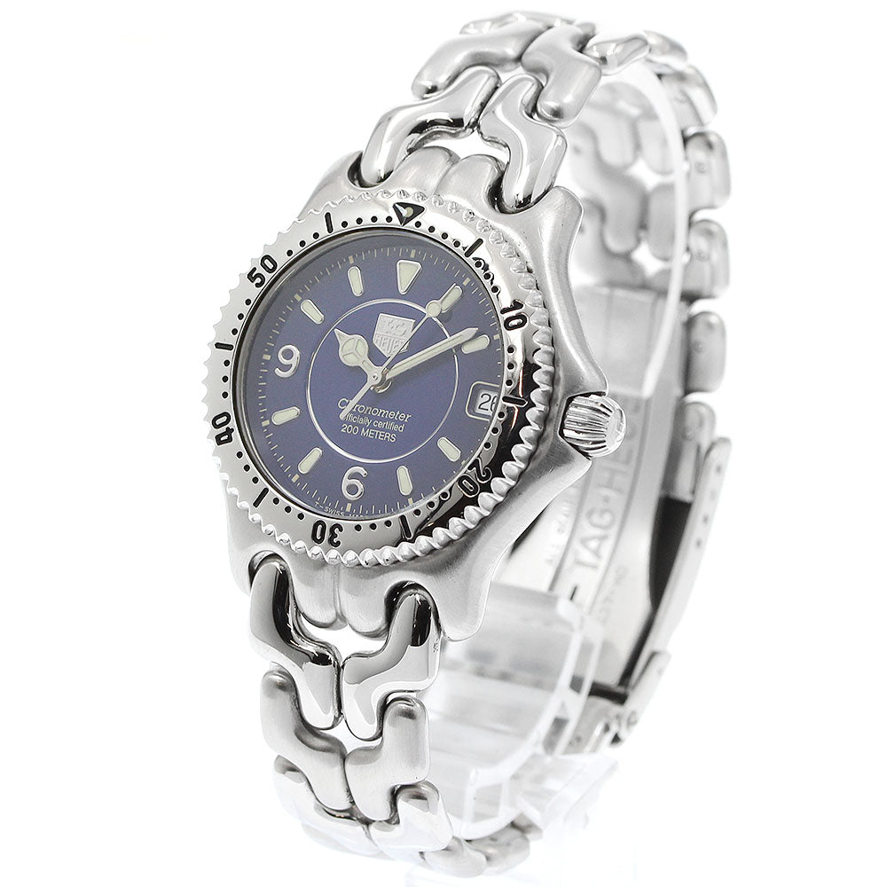 TAG HEUER S/el WG5214-P0 Date chronometer Navy Dial Quartz Boy's Watch_952655