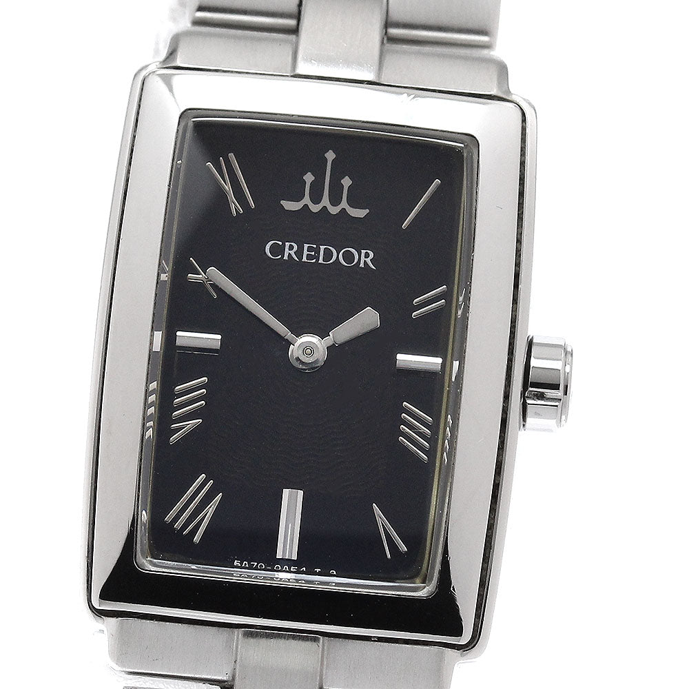 SEIKO CREDOR aqua GSWE975/5A70-0AD0 black Dial Quartz Ladies Watch_952670