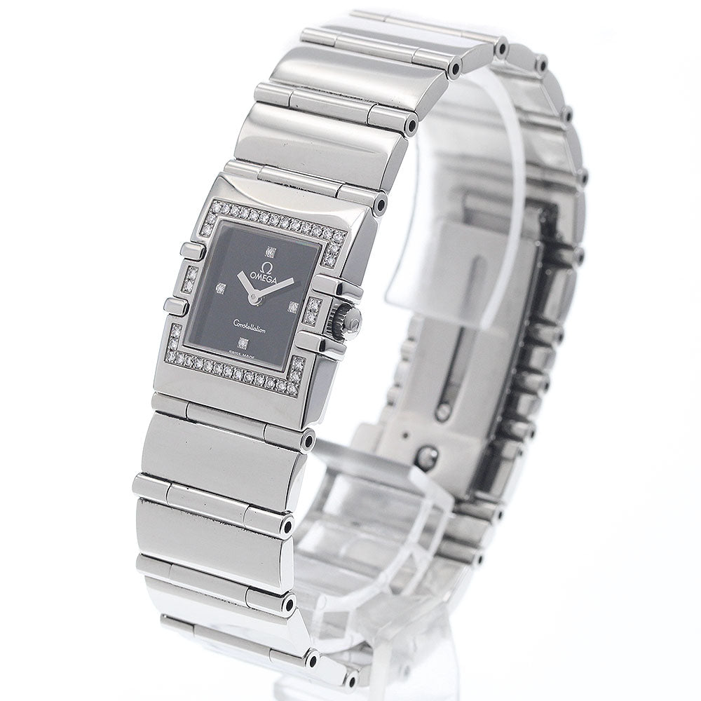 OMEGA Constellation Carre Quadra 1528.46 4P diamond bezel Quartz Ladies_952687