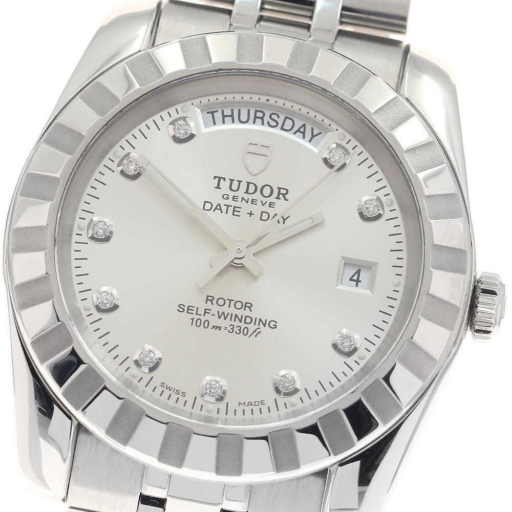 TUDOR Classic Date Day 23010 10P diamond Automatic Men's Watch_952708