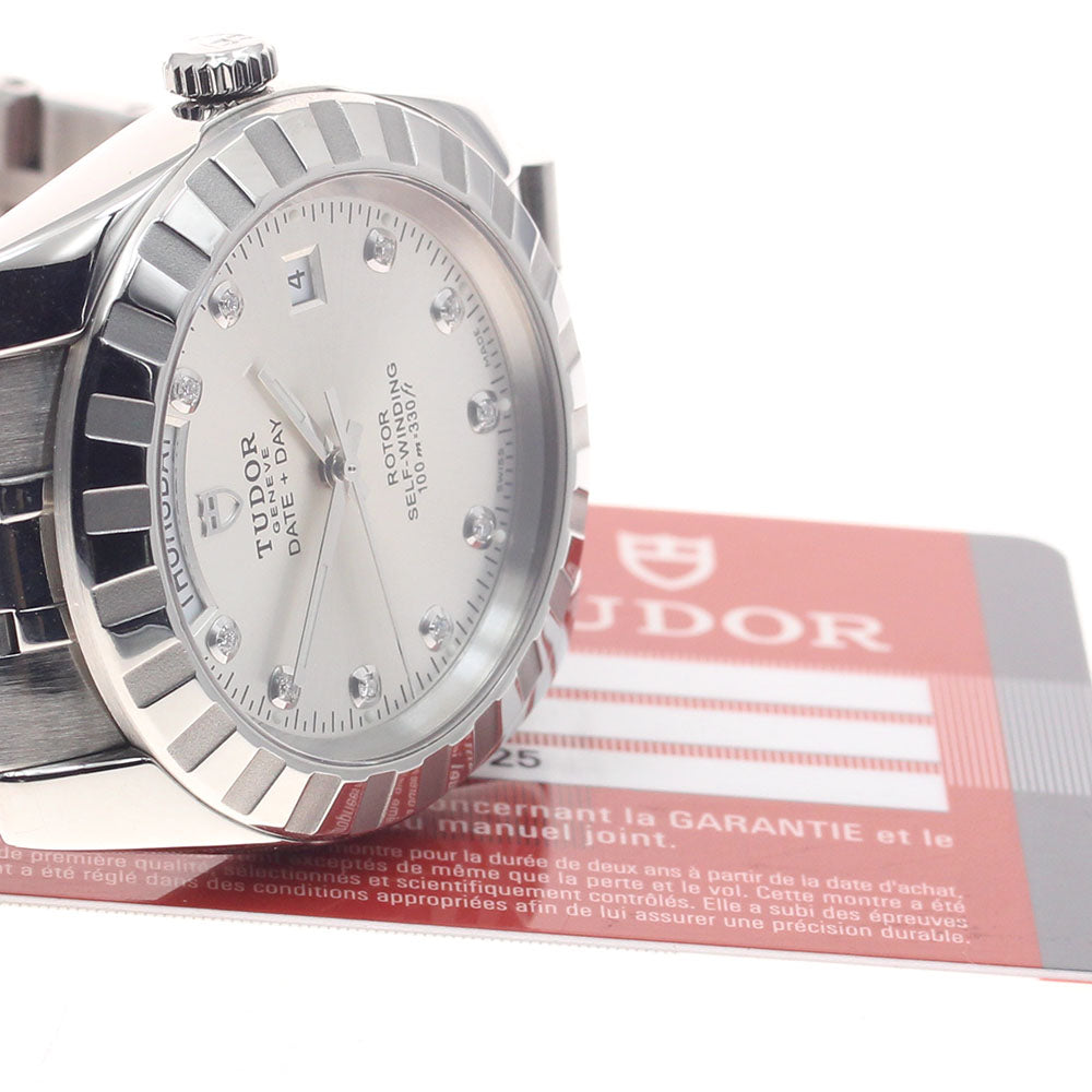TUDOR Classic Date Day 23010 10P diamond Automatic Men's Watch_952708
