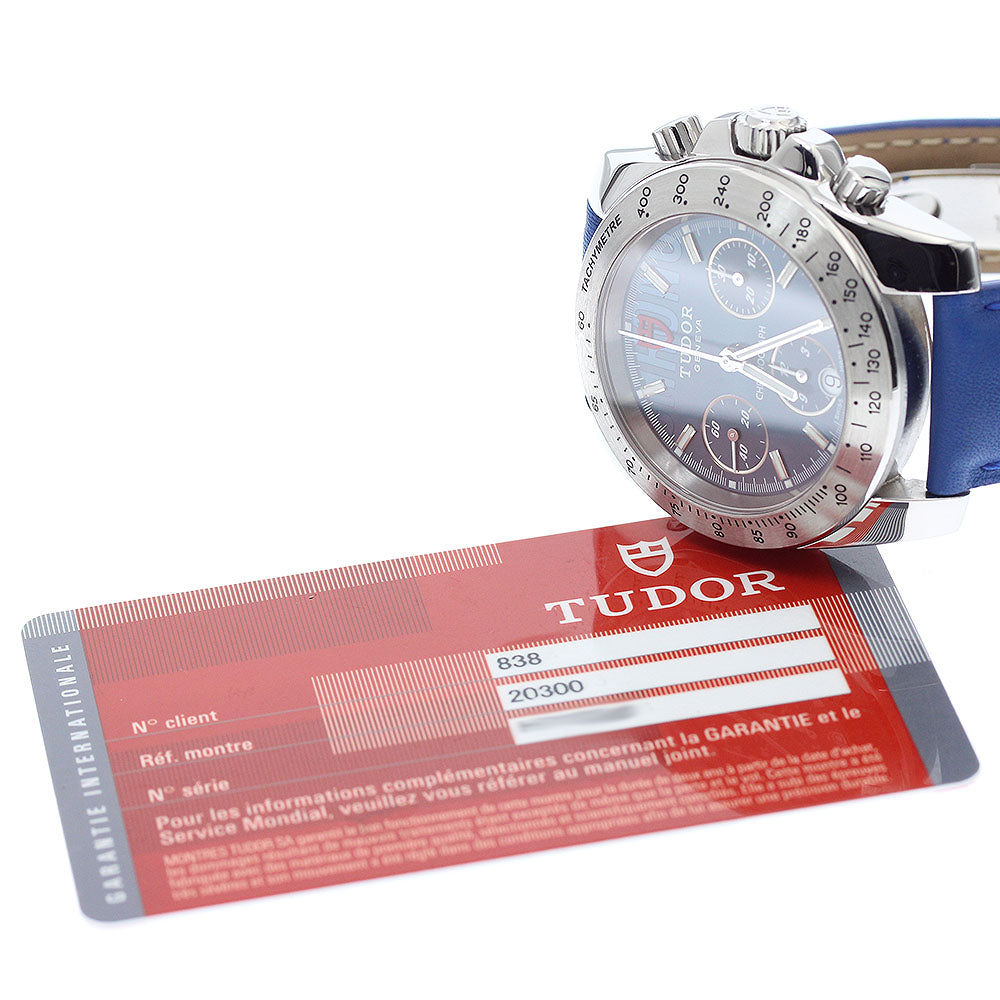 TUDOR Sports line 20300 Chronograph blue Dial Automatic Men's Watch_952730