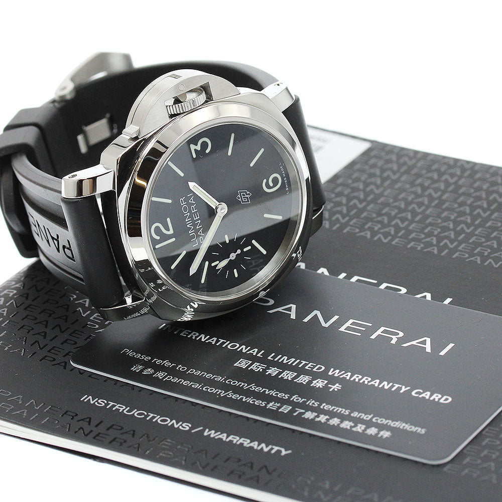 PANERAI Luminor Logo 44mm PAM01084 black Dial Hand Winding Men's Watch_952735