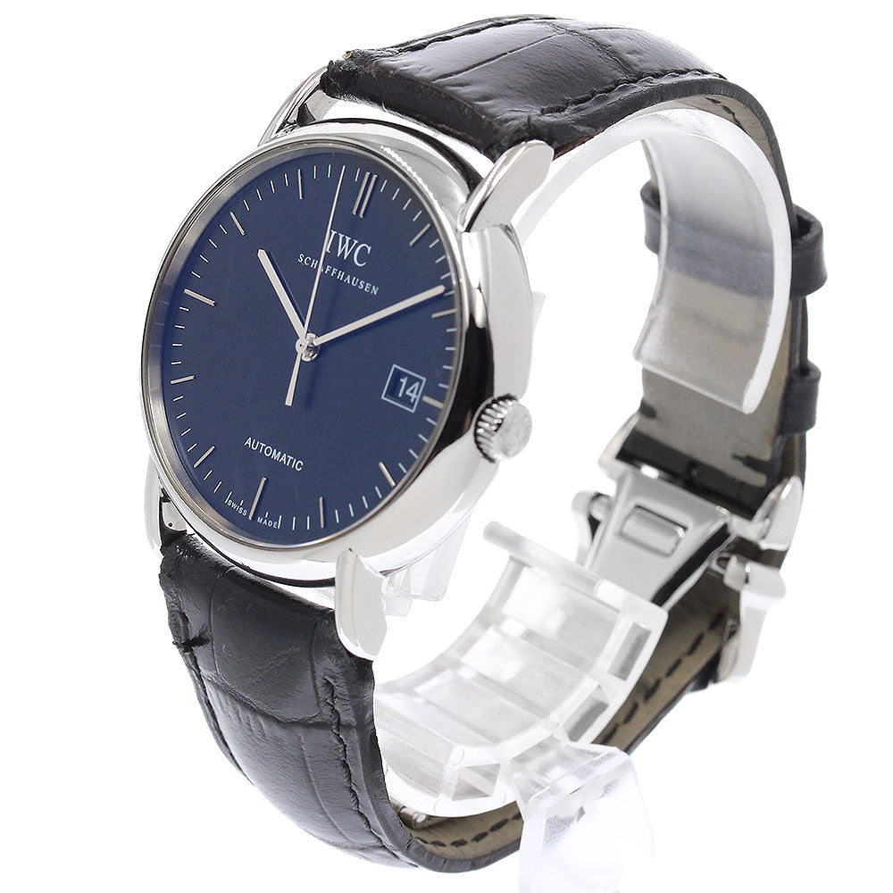 IWC SCHAFFHAUSEN Portofino IW353313 Date black Dial Automatic Men's Watch_952741