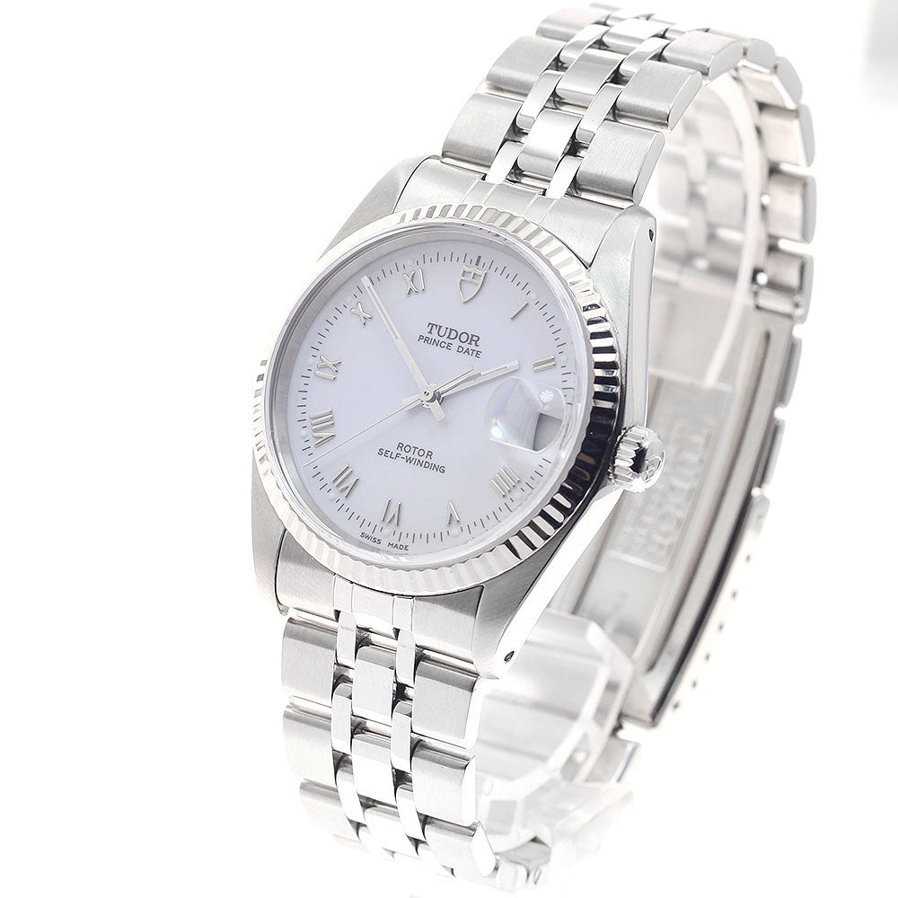 TUDOR Prince Date 74034 WG bezel white Dial Automatic Men's Watch_952745