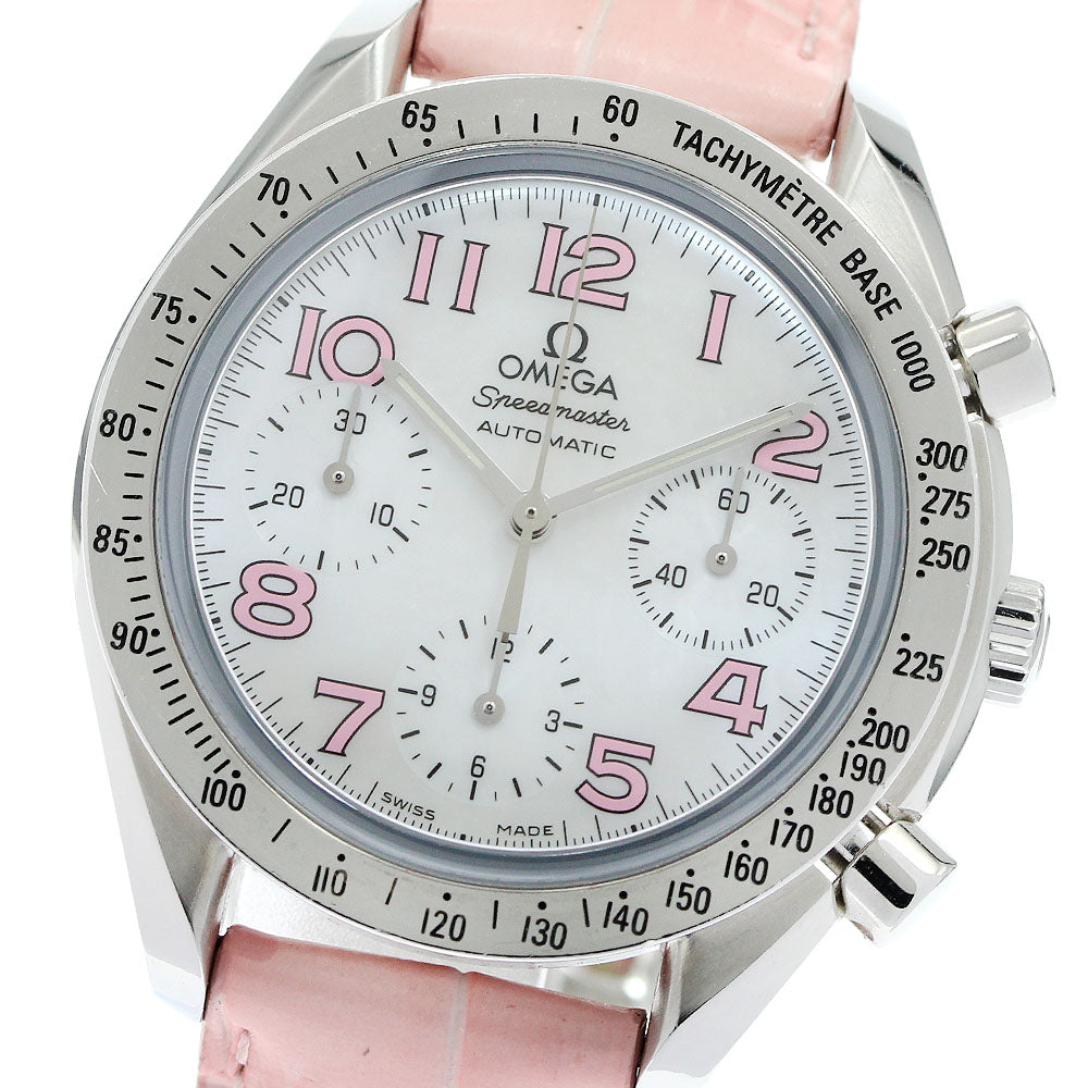 OMEGA Speedmaster 3834.74.34 Chronograph White shell Dial Automatic Men's Watch_952759
