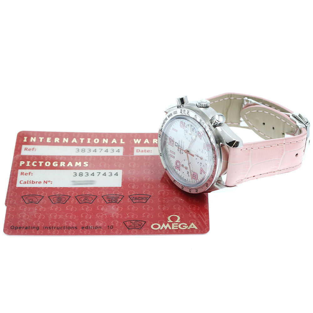 OMEGA Speedmaster 3834.74.34 Chronograph White shell Dial Automatic Men's Watch_952759