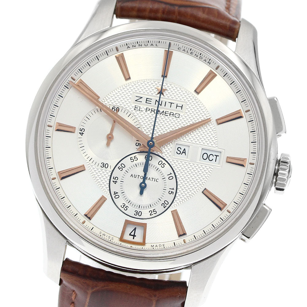 ZENITH Captain El Primero Windsor 03.2070.4054/02.C711 Annual calendar Silver Dial Automatic Men's Watch_952786