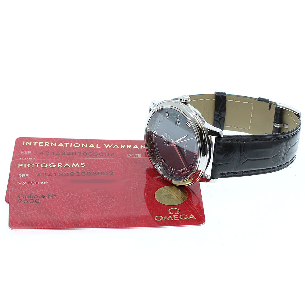 OMEGA De Ville Prestige 424.13.40.20.03.002 Date Navy Dial Automatic Men's Watch_952808