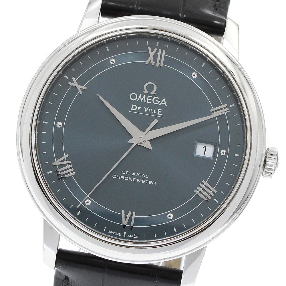 OMEGA De Ville Prestige 424.13.40.20.03.002 Date Navy Dial Automatic Men's Watch_952811