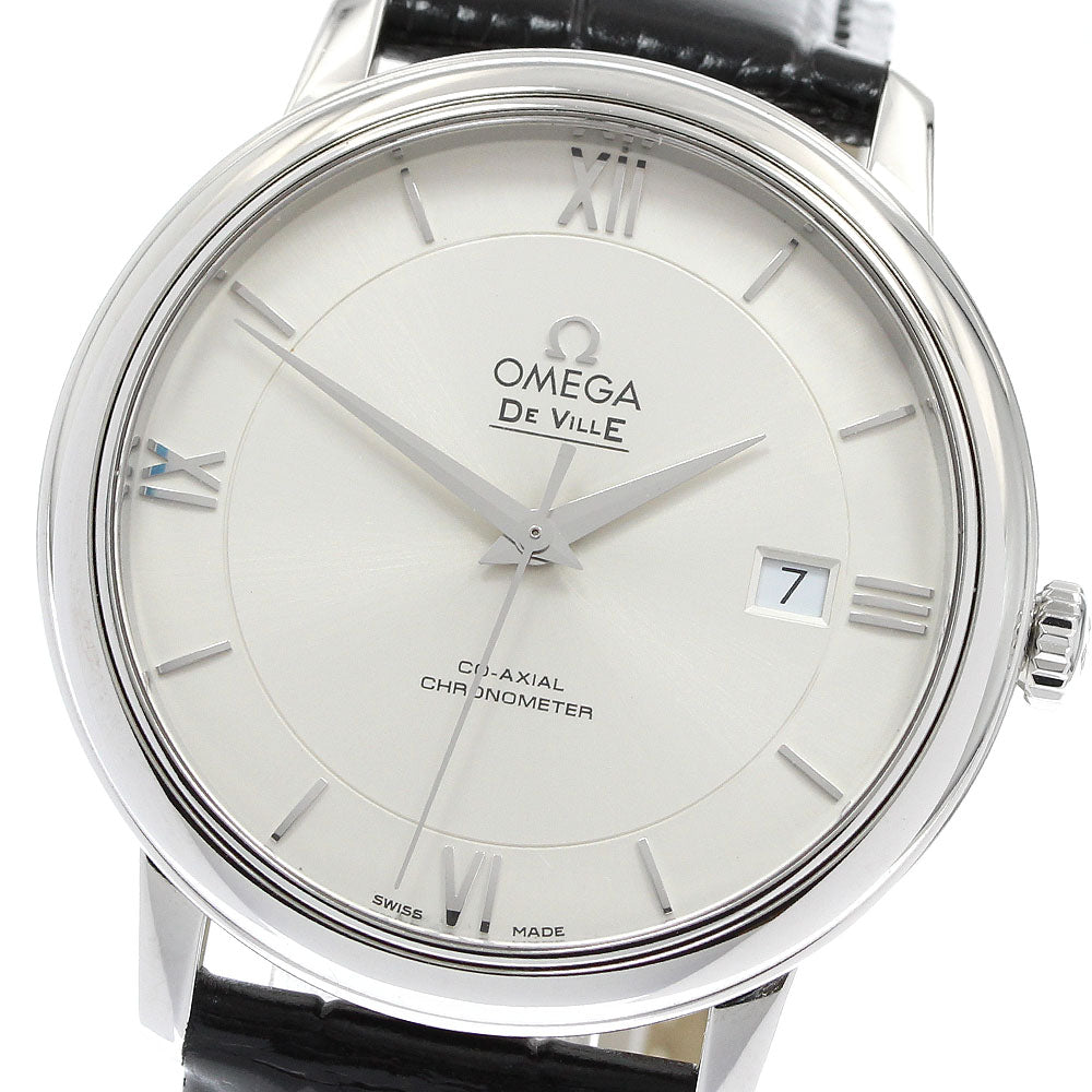 OMEGA De Ville Prestige Coaxial 424.13.40.20.02.001 Date Silver Dial Automatic Men's Watch_952812