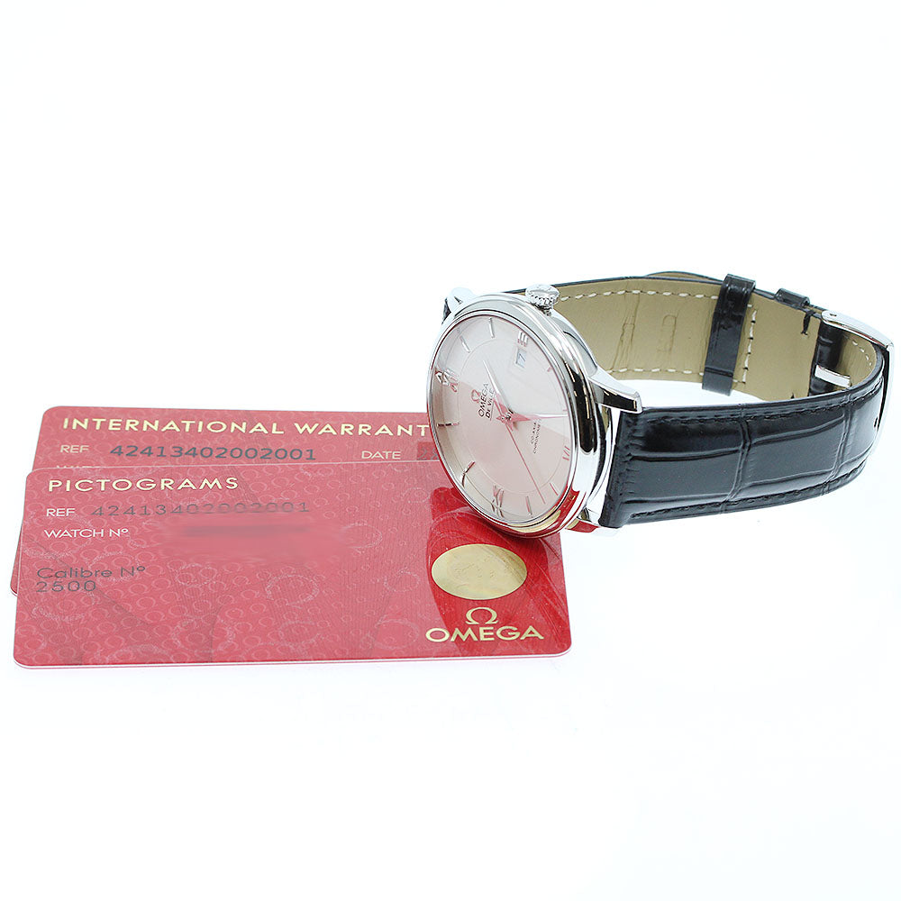 OMEGA De Ville Prestige Coaxial 424.13.40.20.02.001 Date Silver Dial Automatic Men's Watch_952812
