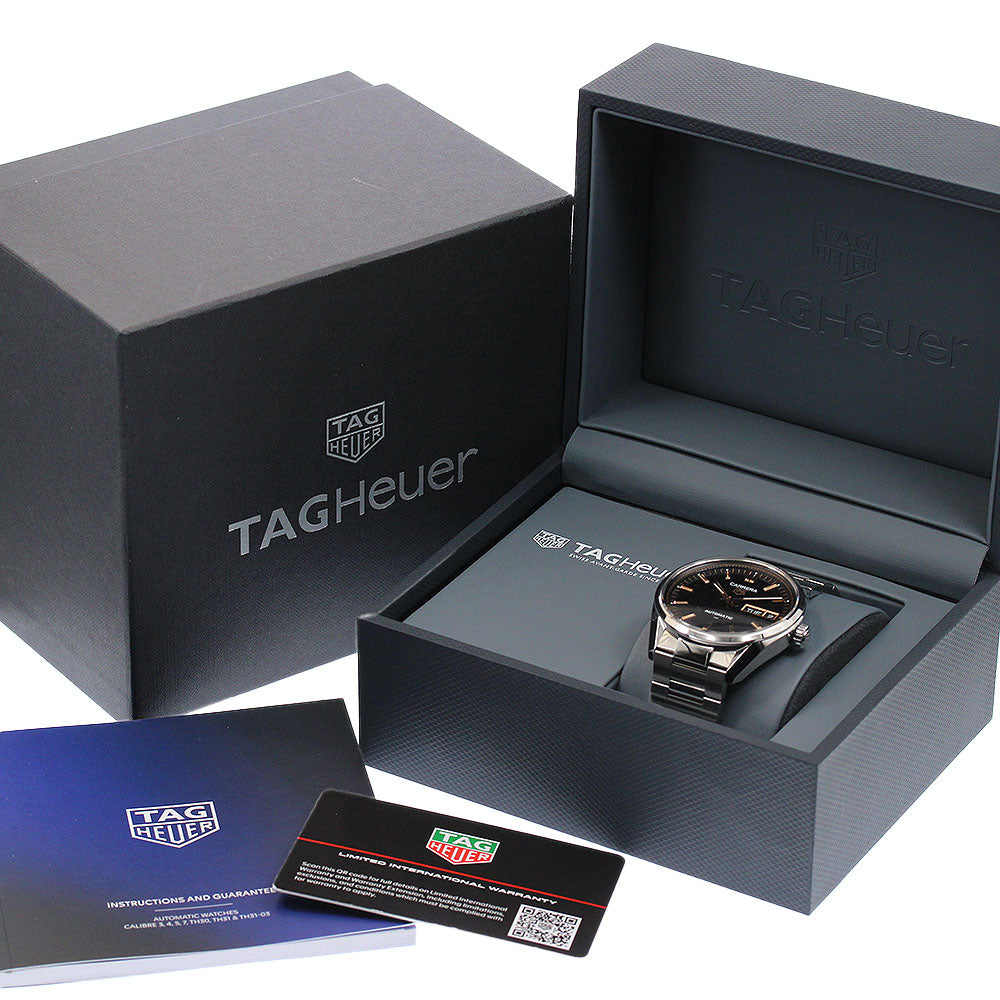 TAG HEUER Carrera WDA2111.BA0043 Day date Black Dial Automatic Men's_953381