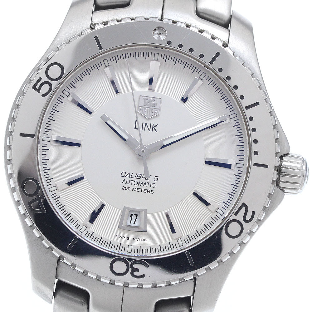 TAG HEUER Link WJ201B Caliber 5 Silver Dial Automatic Men's Watch_953393